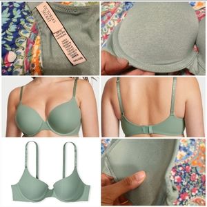 Victoria's Secret Heathered Seasalt Green T-shirt Push-up Full coverage Bra